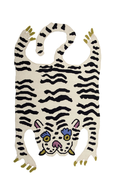 White Tiger Thrills Rug Cut-Out Rug – AELFIE